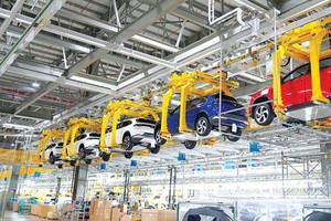 Inside VinFast automobile manufacturing factory of Vingroup in Hai Phong city (Photo:hanoimoi.com.vn)