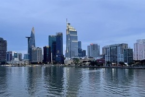 A view of HCM City’s skyline seen from Thu Thiem Peninsula in Thu Duc city of HCMC (Photo: VNS/VNA)