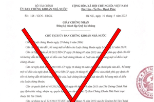 The fake document published on SSC's website. (Photo courtesy of SSC)