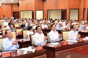 Delegates attend the conference. (Photo: SGGP)