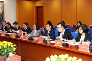 Minister of Finance Ho Duc Phoc speaks at the event. (Photo: VNA)