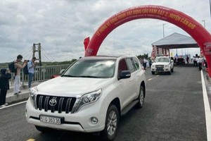 Vam Sat 2 Bridge in Can Gio District of HCMC opens to public. (Photo: SGGP)