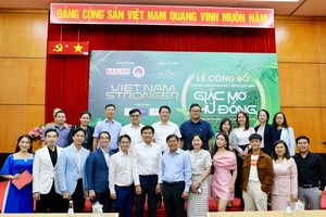 The press conference of the "Vietnam Stronger" program is held at the headquarters of the Sai Gon Giai Phong Newspaper on September 20. (Photo: SGGP)