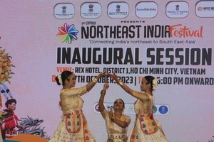 The North East India Festival officially opens in HCMC on October 27. (Photo: SGGP)