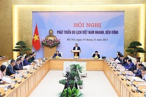 Prime Minister Pham Minh Chinh addresses the conference (Photo: VNA)
