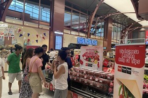 Vietnamese lychee at Siam Paragon shopping mall in Bangkok. (Photo: VNA)