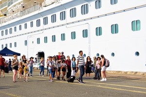 Foreign tourists visit Vietnam (Photo: VNA)