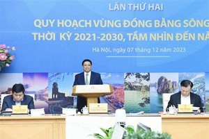PM Pham Minh Chinh speaks at the event. (Photo: VNA)