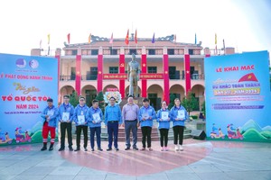 The Vietnam Youth Federation (VYF) in HCMC has launched the “I love my country” Journey 2024 at Ho Chi Minh Museum – Branch of Ho Chi Minh City on January 1. (Photo: VYF)