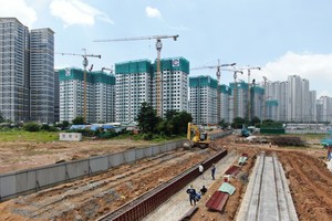 At the construction site of the Ring Road 3 project (Photo: SGGP)
