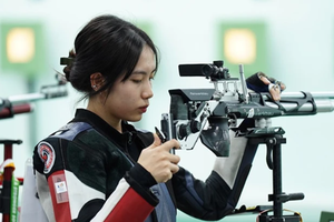 Le Thi Mong Tuyen has earned Vietnam’s fourth ticket to the Paris 2024 Summer Olympics. (Photo: SGGP)