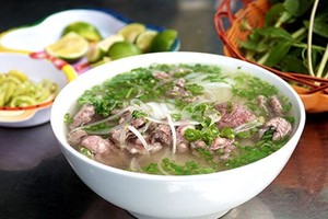 A bowl of Pho bo (beef noodle soup) (Photo: VNA)