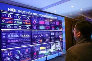 The digital economy is expected to contribute 25 percent and 40 percent to the city's GRDP in 2025 and 2030. (Photo: VNA)