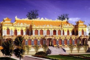 The restoration and upgrade of Kien Trung Palace in the Hue Imperial Citadel (Dai Noi) begins in February 2019. (Photo: VNA)