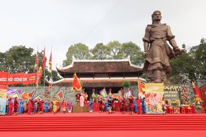 A festival celebrating the 235th anniversary of the Ngoc Hoi-Dong Da victory (1789-2024) is held at Dong Da Cultural Park in Hanoi on February 14. (Photo: SGGP)