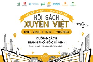 HCMC's book fair collects books for underprivileged students