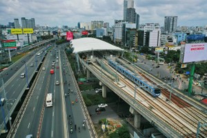 A trial run of HCMC’s metro line 1 (Ben Thanh – Suoi Tien) will be launched in October. (Photo: SGGP)