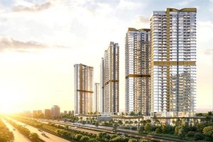 The Eaton Park Project in HCMC covers an area of approximately 3.77 hectares and will have about 2,000 units. (Photo Courtesy Gamuda Land)