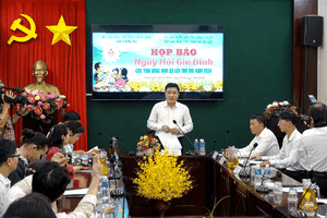 At the press conference of the 13th Family Festival in Southeastern Provinces 2024 held in HCMC on July 2 (Photo: SGGP)