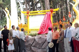 The "Friendship Pine Garden" is at the Suoi Tien tourist area in Thu Duc. (Photo: TTXVN)