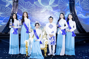 Nguyen Phuong Anh from the northern central province of Thanh Hoa is crowned the 2024 Miss Tourism Identity Vietnam.