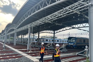 17 trains of the Ben Thanh - Suoi Tien metro line (Metro Line 1) have completed the safety certification evaluation. (Photo: SGGP)