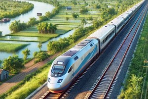 AI design of Ho Chi Minh City - Can Tho high-speed railway