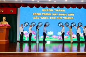 Delegates attend the inauguration ceremony for the newly-constructed Ton Duc Thang Museum on January 3. (Photo: SGGP)