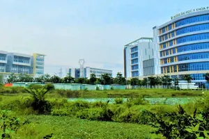A corner of Tan Kien specialized medical complex in Binh Chanh District, Ho Chi Minh City