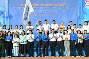 Delegates attend the launching ceremony of the HCMC's Youth Month 2025. (Photo: SGGP)