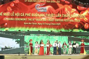 The 9th Buon Ma Thuot Coffee Festival 2025 ends on the evening of March 13. (Photo: SGGP)