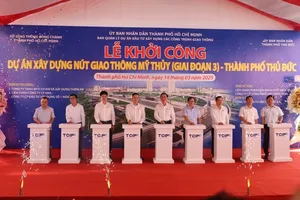 At the groundbreaking ceremony (Photo: SGGP)