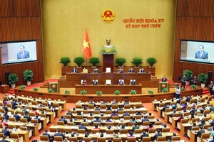 At the opening ceremony of the 15th NA's 9th session (Photo: VNA)