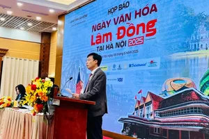 Vice Chairman of the Lam Dong Provincial People's Committee, Dinh Van Tuan, speaks at the press conference. (Photo: SGGP)