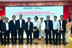 The Ho Chi Minh City Department of Natural Resources and Environment receives Guangzhou Metro Group Co., Ltd. in Guangzhou, China, on June 17. (Photo: SGGP)