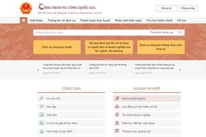 A screenshot of the National Public Service Portal
