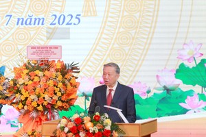 Party General Secretary To Lam speaks at the ceremony (Photo: dangcongsan)