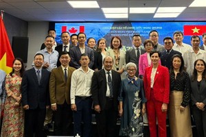 Delegates attend the ceremony marking Canada’s 158th anniversary of Confederation (July 1, 1867–2025) in Ho Chi Minh City. (Photo: SGGP)