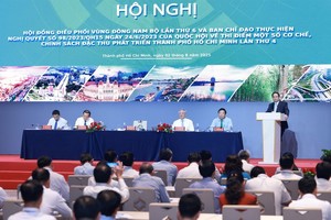 The sixth meeting of the Coordinating Council for the Southeastern Region, and the fourth meeting of the Steering Board for implementing the National Assembly’s Resolution 98/2023/QH15 on August 2 (Photo: VNA)