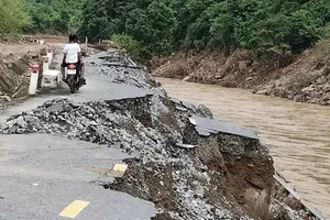 One of Nghe An’s most scenic routes damaged due to flooding