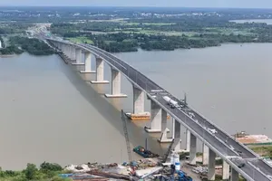 Nhon Trach Bridge, which links Ho Chi Minh City and Dong Nai and forms part of Component Project 1A of HCM City's Ring Road 3. (Photo: SGGP)