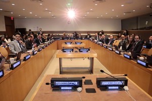 Delegates attends the event introducing the opening for the signing ceremony for the landmark Hanoi Convention against Cybercrime at United Nations headquarters on September 22, 2025. (Photo courtesy of the Ministry of Foreign Affairs)