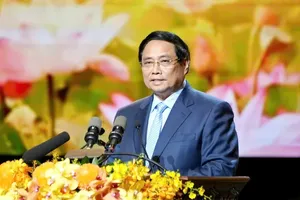 Prime Minister Pham Minh Chinh speaks at the event. (Photo: SGGP)