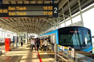 HCMC will offer free Metro Line 1 rides to mark New Year and Tet holidays. (Photo: SGGP)