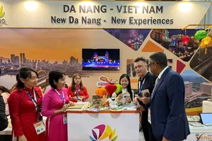 The Department of Culture, Sports, and Tourism of the coastal city of Da Nang hosts a tourism booth at ITB Asia 2025, held at the Marina Bay Sands in Singapore from 15 to 17 October. (Photo: SGGP)