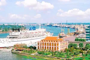 Part of Nha Rong - Khanh Hoi Port in HCMC (Photo: SGGP)