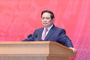 Prime Minister Pham Minh Chinh speaks at the event. (Photo: SGGP)