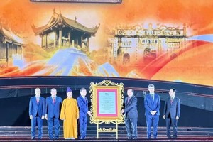 Localities receive UNESCO recognition for Yen Tu-Vinh Nghiem-Con Son, Kiep Bac Relics and Landscape Complex as a World Cultural Heritage Site. (Photo: SGGP)
