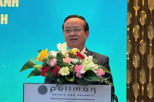 Vice Chairman of the Ho Chi Minh City People’s Committee, Bui Minh Thanh speaks at the event. (Photo: SGGP)