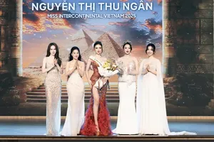 The first runner-up of Miss Grand Vietnam 2025, Nguyen Thi Thu Ngan, will represent Vietnam in the Miss International 2026 pageant. (Photo: SGGP)
